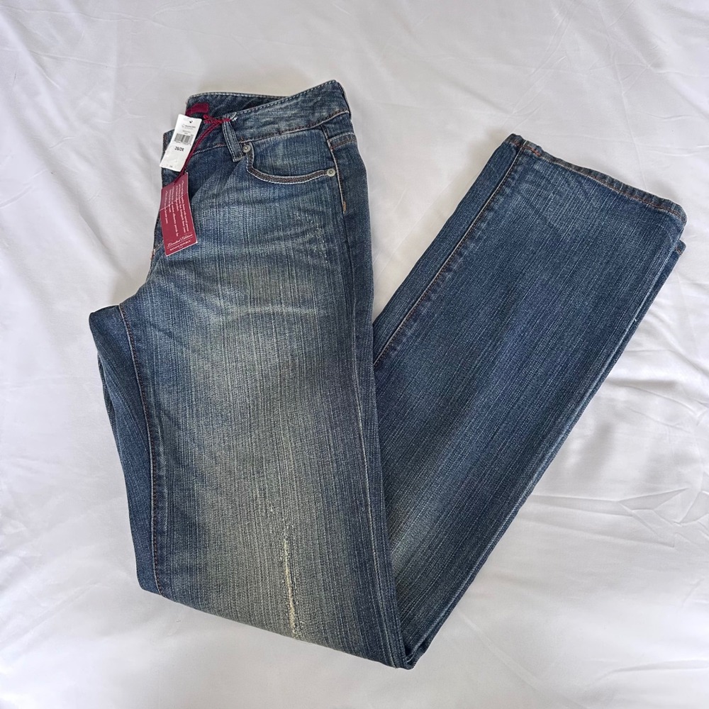 NWT Banana Republic Limited Edition Straight Leg Jeans Y2K Blue‎ 26/2R Denim